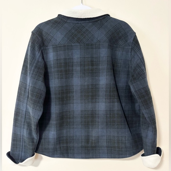 Carhartt Blue Plaid Fleece Lined Shacket - Picture 3 of 10